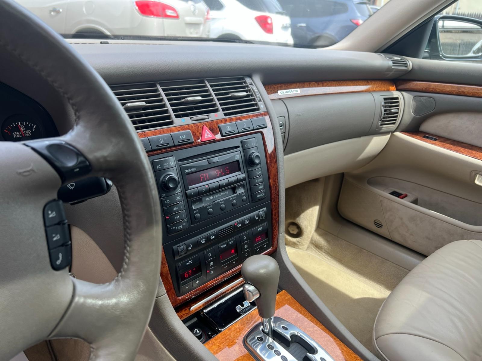 2001 BLACK /Beige leather Audi A8 (WAUML54DX1N) , located at 1018 Brunswick Ave, Trenton, NJ, 08638, (609) 989-0900, 40.240086, -74.748085 - This is a very special vehicle! 1 owner that has been kept in the garage since brand new!! Fully serviced throughout the years and is still like Brand New with no dings, dents or scratches! A truly must see to appreciate as the original price of this car was over $70,000!! Please call Anthony to set - Photo #12